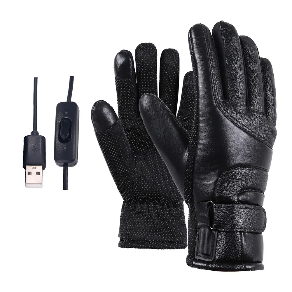 USB Warm Hand Heating Gloves Ergonomics Touch Screen USB Electric Heating Gloves Constant Temperature for Indoor Home Outdoor