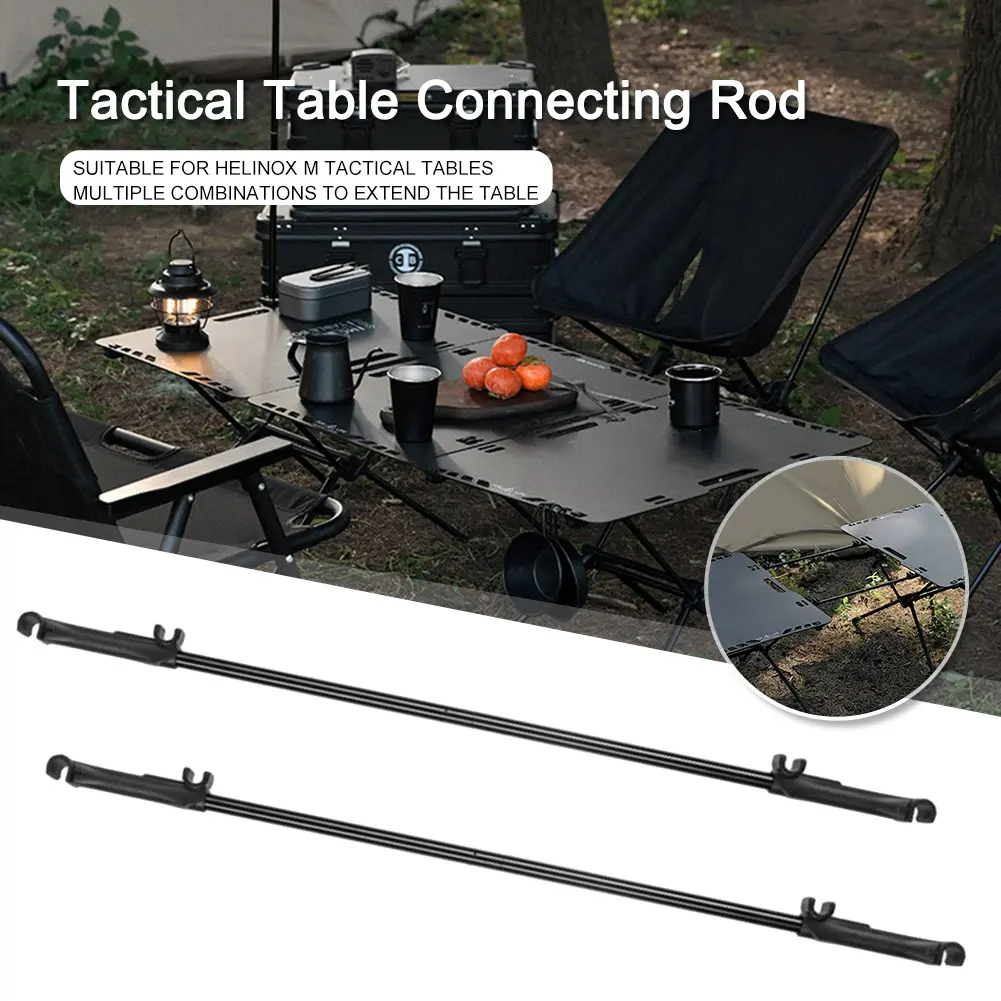 2Pcs Collapsible Table Extension Rod Lightweight Table Joint Connector Portable Camping Accessories for Helinox Tactical Table
