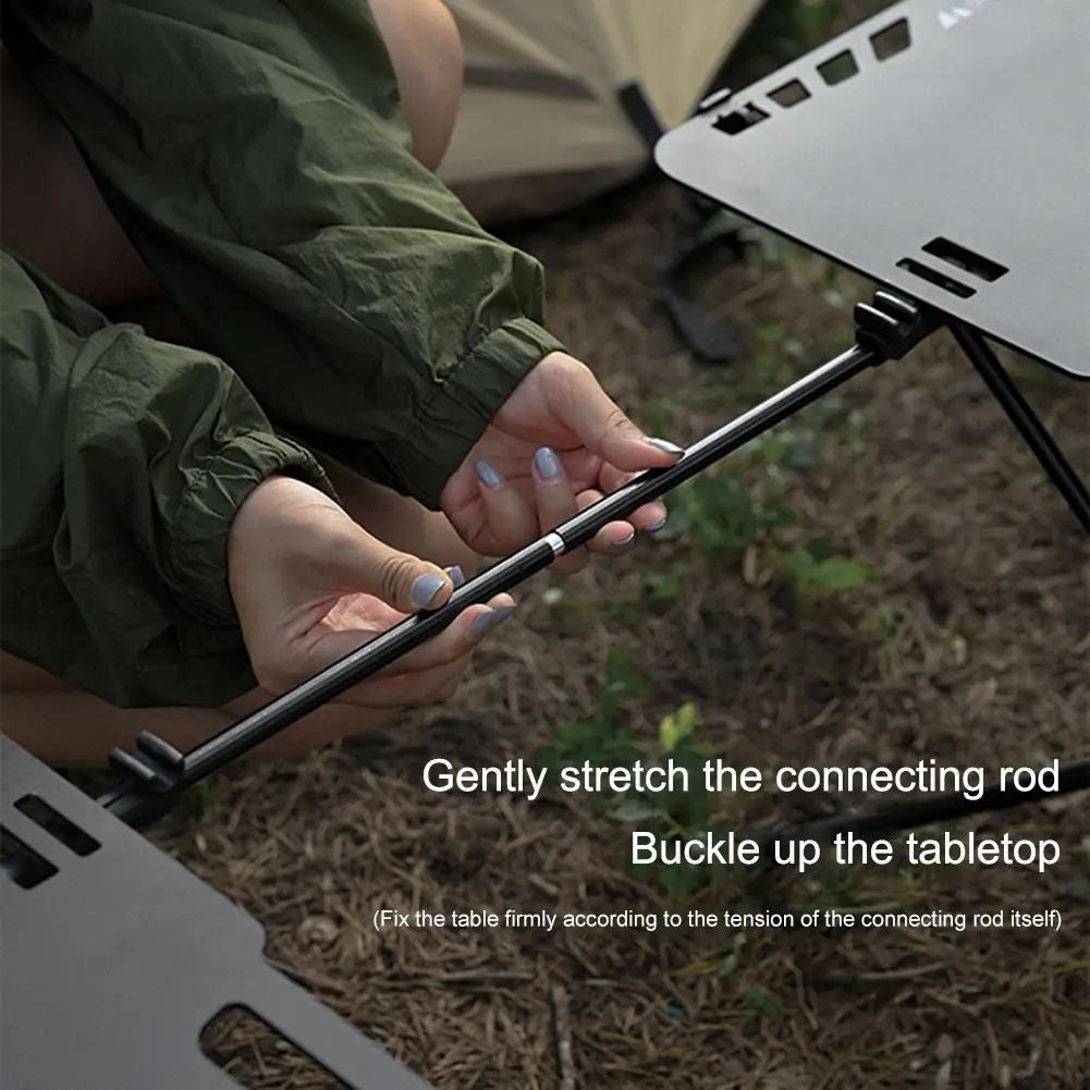 2Pcs Collapsible Table Extension Rod Lightweight Table Joint Connector Portable Camping Accessories for Helinox Tactical Table