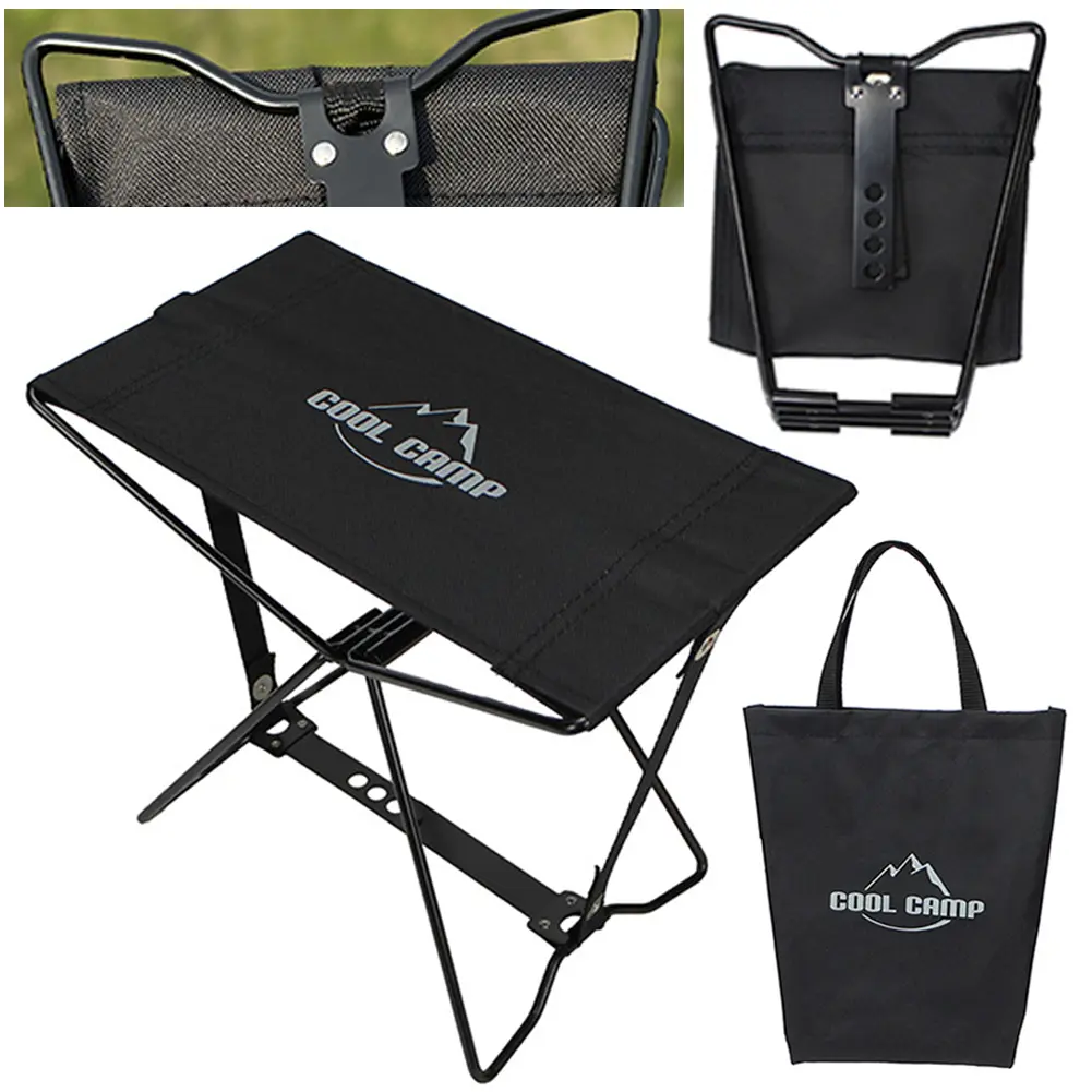 Camping Stool Hold Up To 100KG Portable Outdoor Stool Fishing Chair for Subway Train Queuing Picnic Camping Fishing