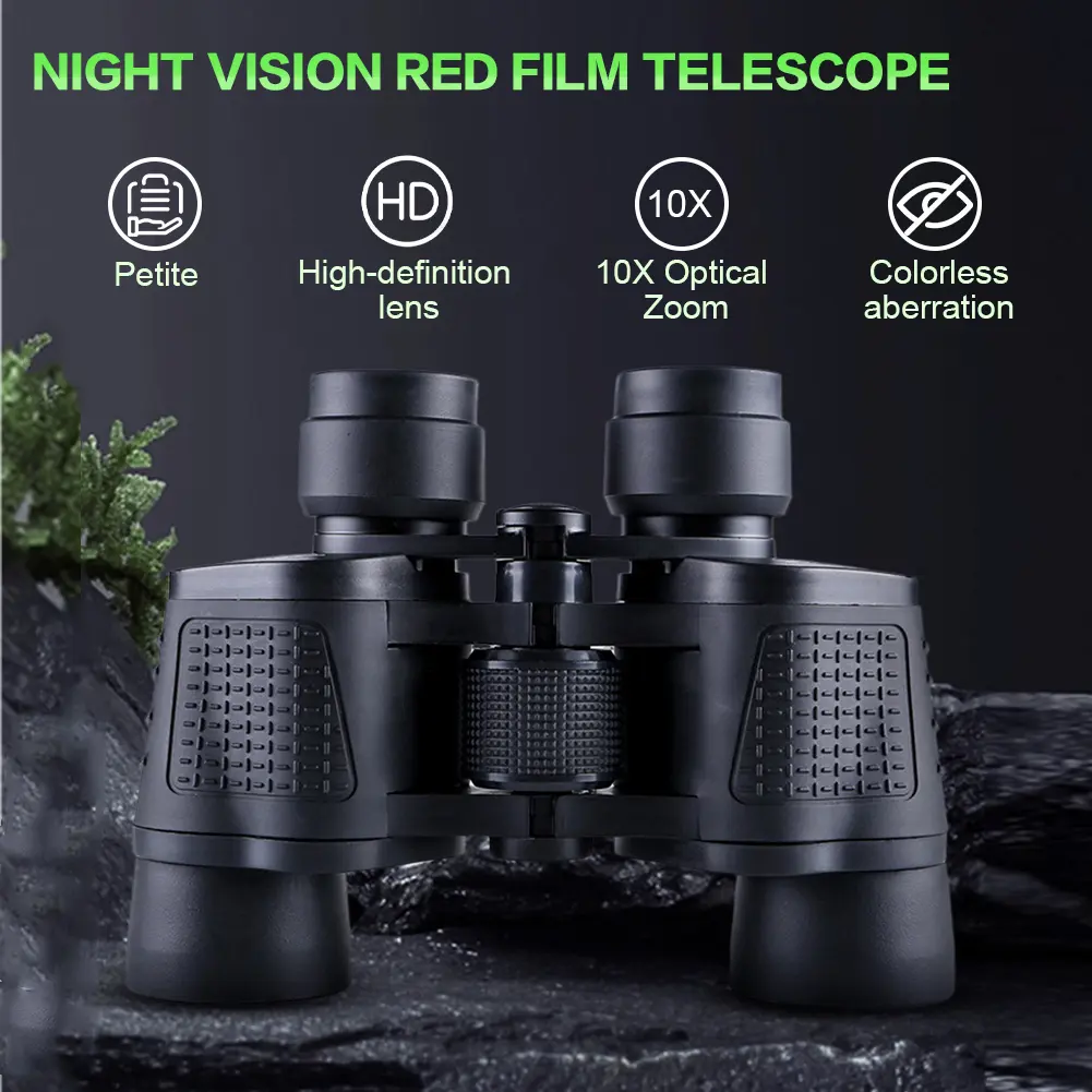 80x80 Outdoor Binoculars Full Optical Glass Night Vision Telescope Long Range Telescopes for Outdoor Sports Games and Concerts