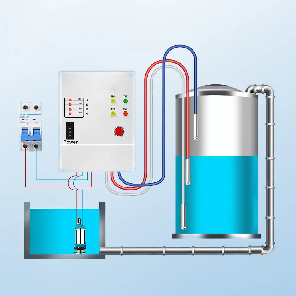 Three Probe Water Level Sensor Liquid Level Transmitter Liquid Level Probe Sensor for Water Liquid Level Controller