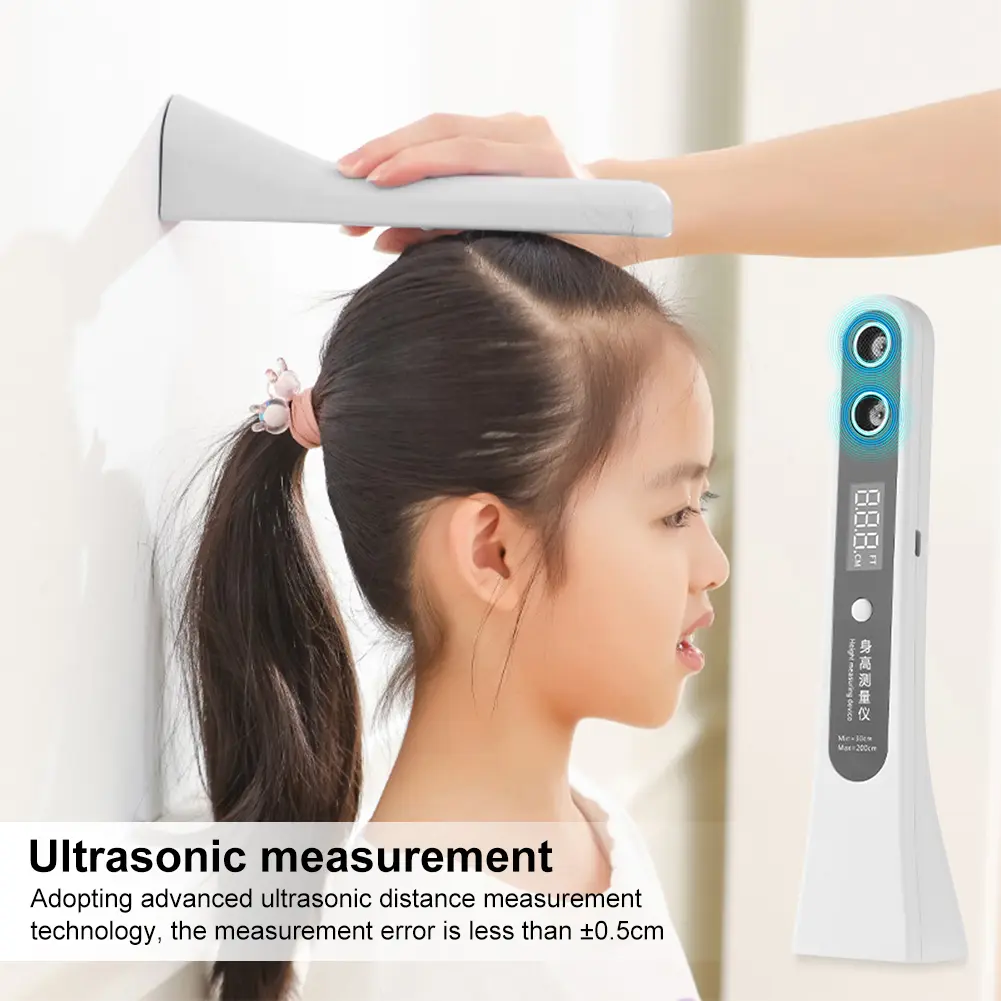 Ultrasonic Height Measurement Meter LED Display Digital Height Measuring Ruler Electronic Height Ruler for Measuring Body Height