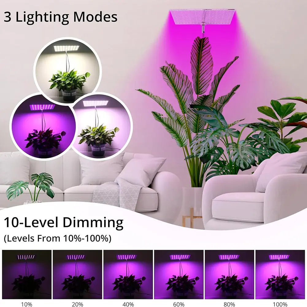 LED Full Spectrum Lifting Light USB Charging Plant Fill Light Indoor Grow Light for Seedling Green Plant Aquarium Succulent