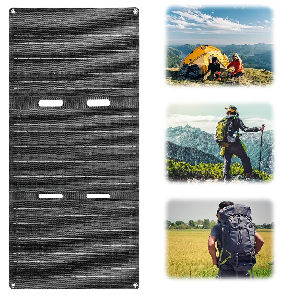 45W Foldable Solar Panel Portable Solar Panel Outdoor Portable Folding Solar Panel Charger for Traveling Camping Backpacking