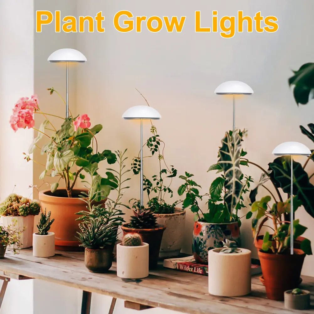 Full Spectrum Grow Lights Height Adjustable Plant Growing Lamp Plant Grow LED Light for Indoor Hydroponic Plants Veg Flower