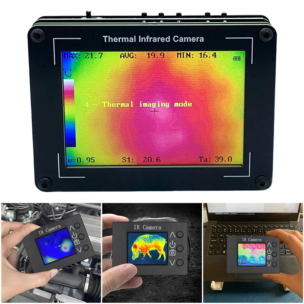 2 IN 1 Infrared Thermal Imager 32x24 IR Resolution Multimeter Infrared Thermal Camera -40℃ To 300℃ 1.8 Inch TFT Screen
