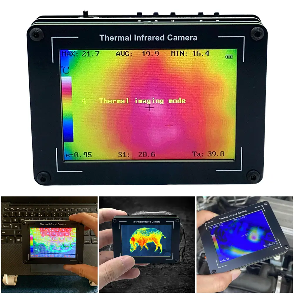 3.5 Inch Thermal Infrared Camera 32x24 Pixel Thermal Imaging Camera -40-450℃ Measurement Infrared Imager Thermal Camera