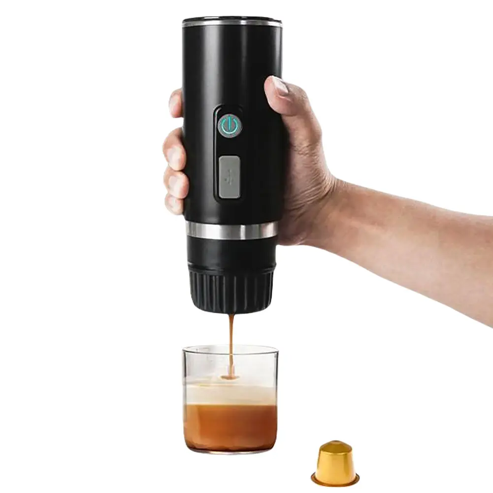 3-in-1 Electric Wireless Heating Coffee Machine Fit for Nespresso Dolce Gust Capsule/Powder Electric Coffee Pot for Camping