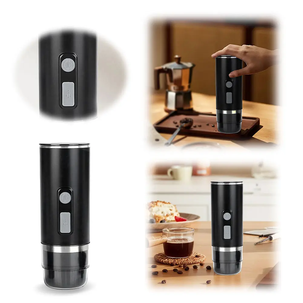 3-in-1 Electric Wireless Heating Coffee Machine Fit for Nespresso Dolce Gust Capsule/Powder Electric Coffee Pot for Camping