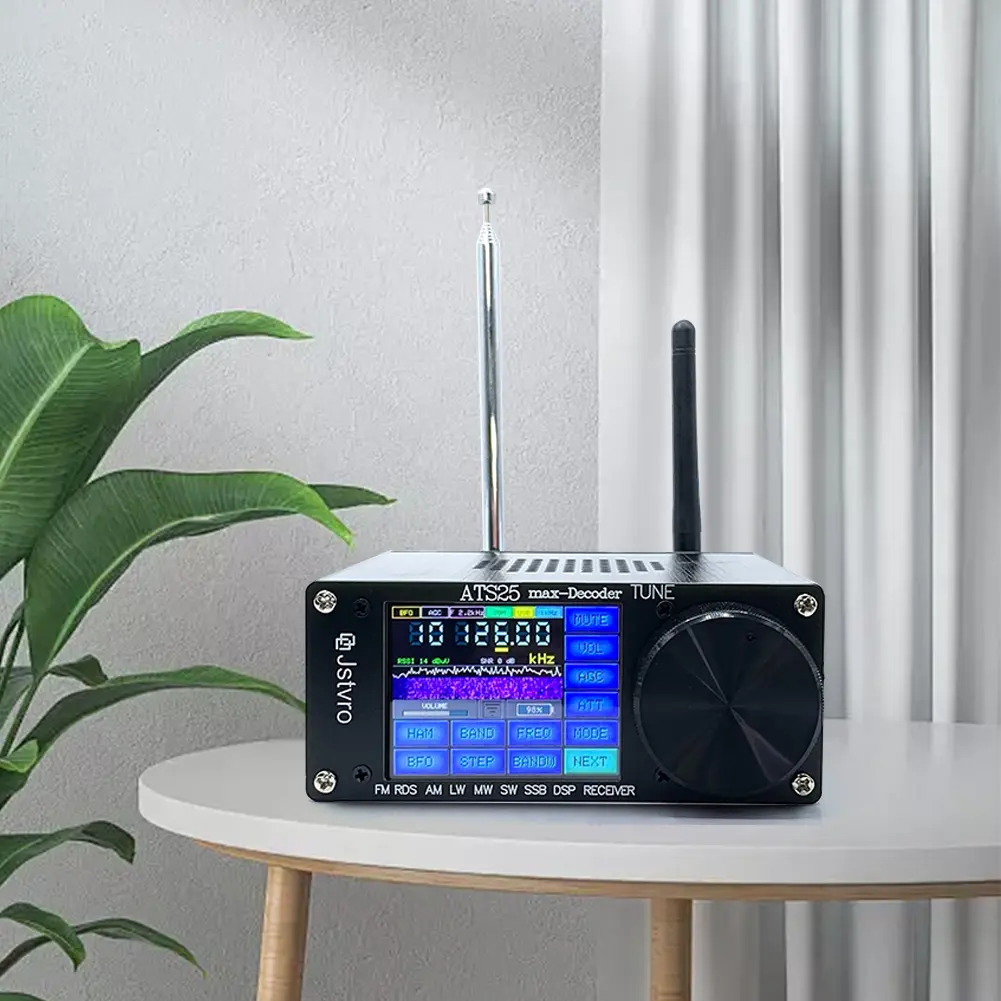 SI4732 ATS-25 Max-Decoder Radio Receiver WiFi Function All Full Bands Receiver 3000mA Lithium Battery 2.4 Inch Touching Screen