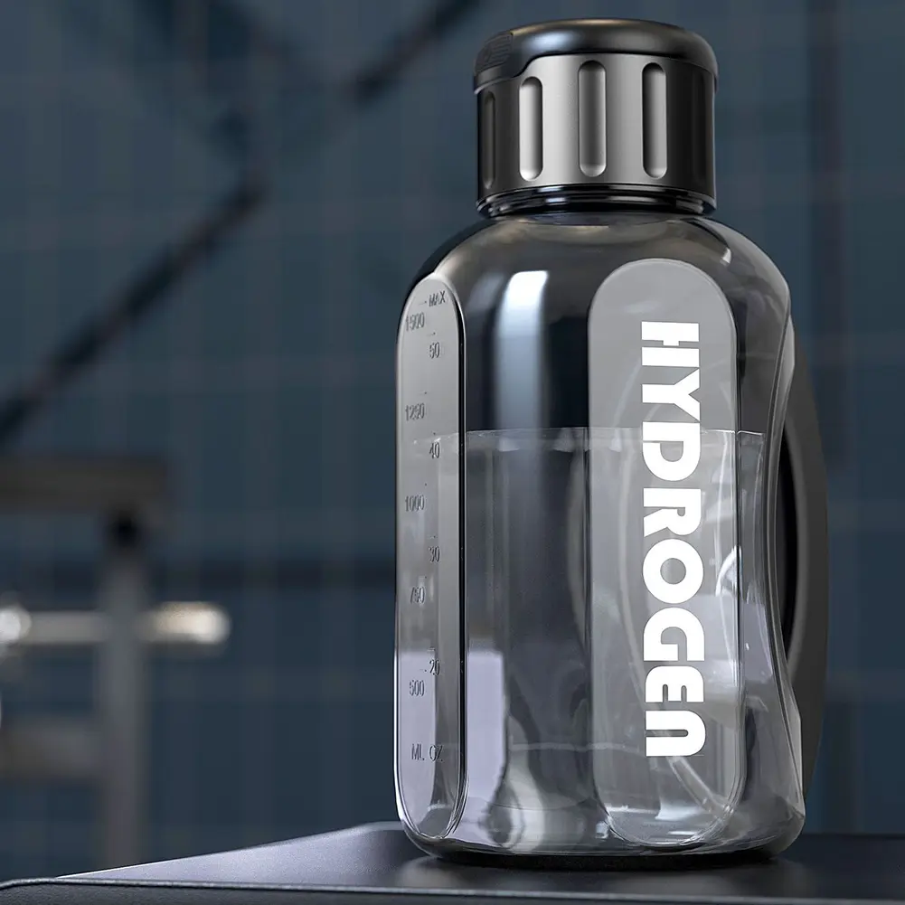 1500ml Hydrogen Water Bottle USB Rechargeable Hydrogen Rich Water Cup Portable Ionizer Water Bottle for Home/Office/Travel