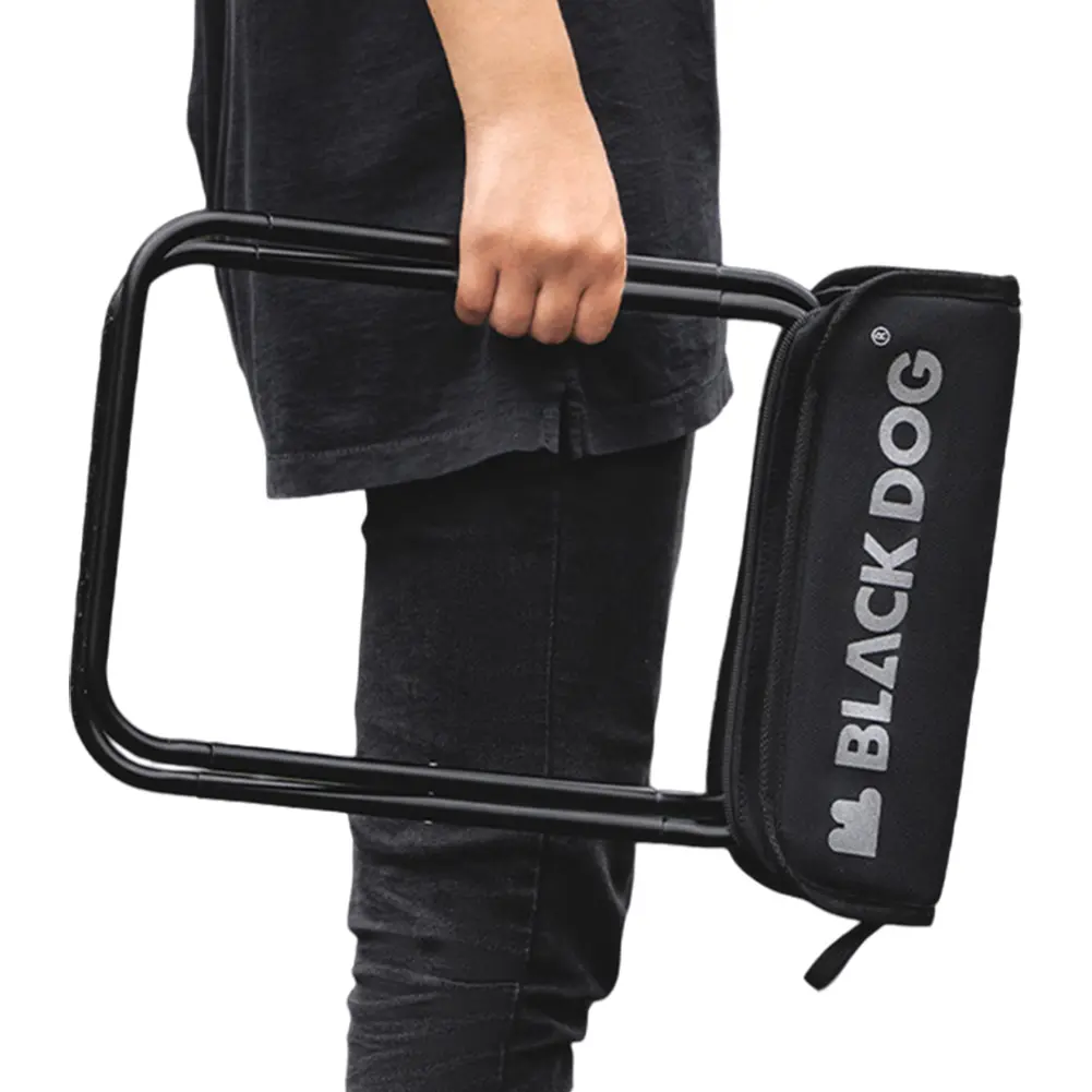 Outdoor Folding Stool High Load-Bearing Camping Fishing Chair 600D Oxford Cloth Beach Folding Chair for Subway Queuing