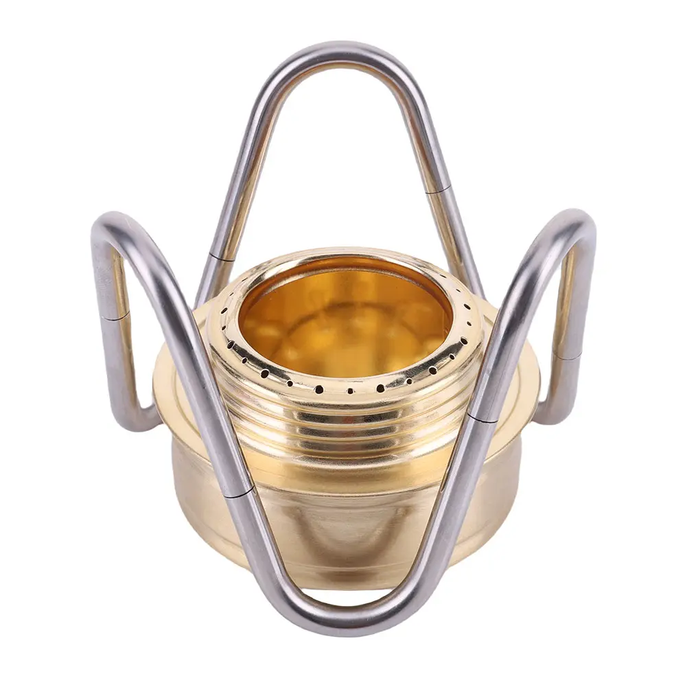 Outdoor Alcohol Stove with Bracket Camping Alcohol Stove Adjustable Firepower Ultralight Alcohol Furnace for Outdoor Survival