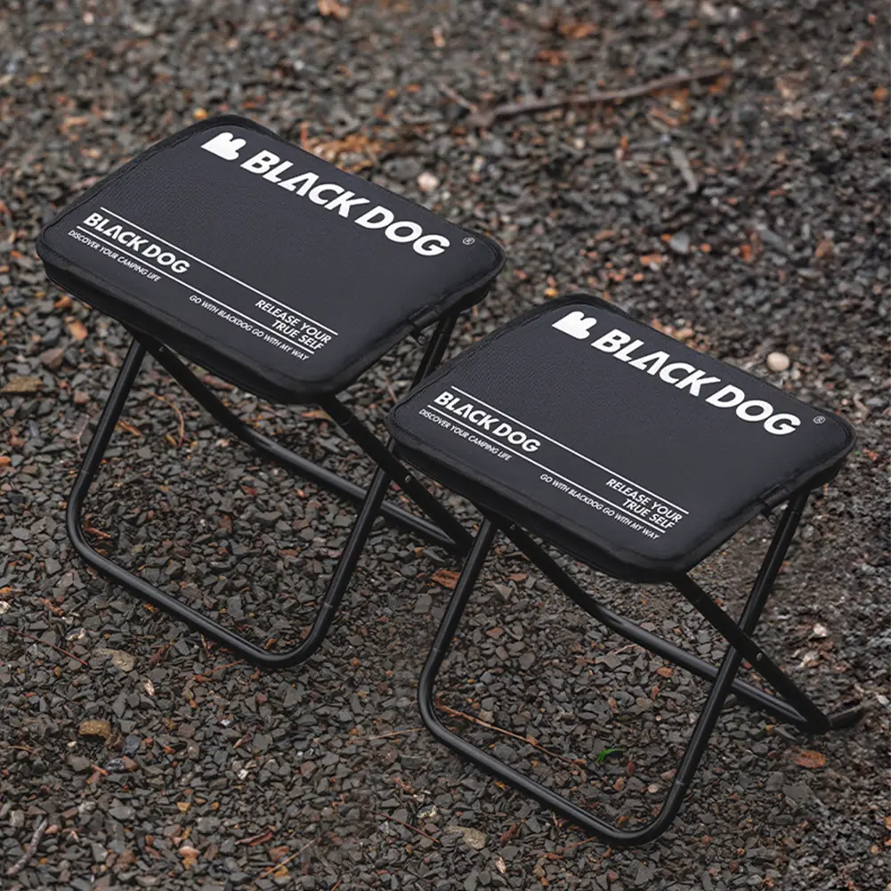 Outdoor Folding Stool High Load-Bearing Camping Fishing Chair 600D Oxford Cloth Beach Folding Chair for Subway Queuing