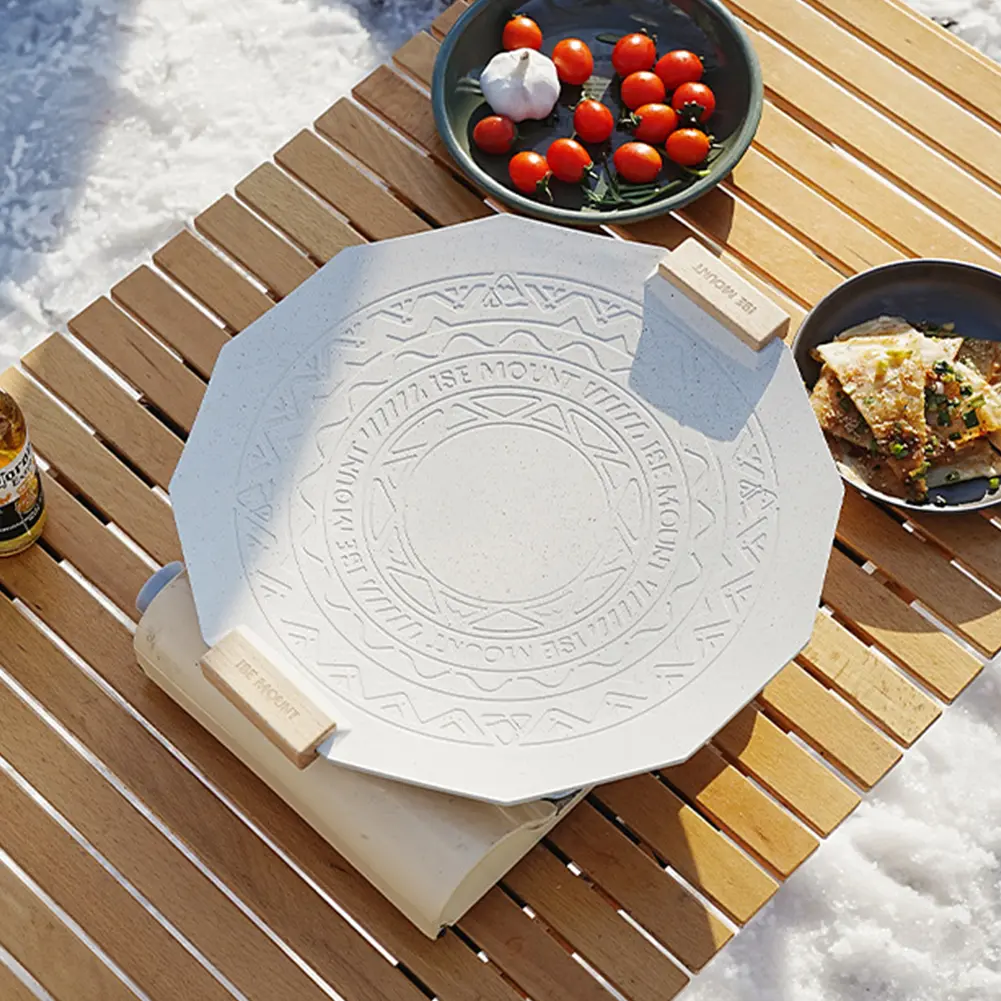 Medical Stone Baking Dishes Pans Non-Stick Picnic Barbecue Plate Multi-Purpose Roasting Cooking Tray for Camping Hiking Supplies