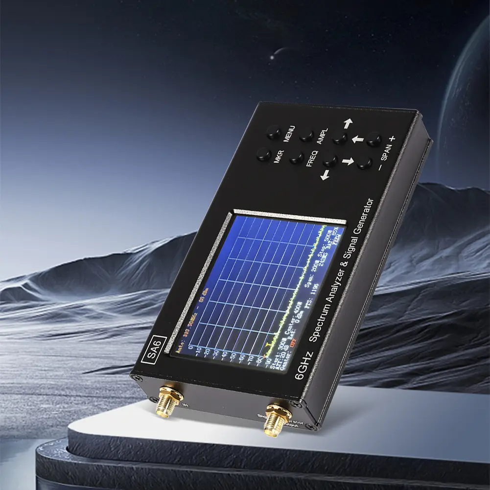 SA6 Handheld Spectrum Analyzer Multifunction WiFi CDMA Signal 6G Tester Reusable 3.2 Inch Touched Screen Tester for LAB
