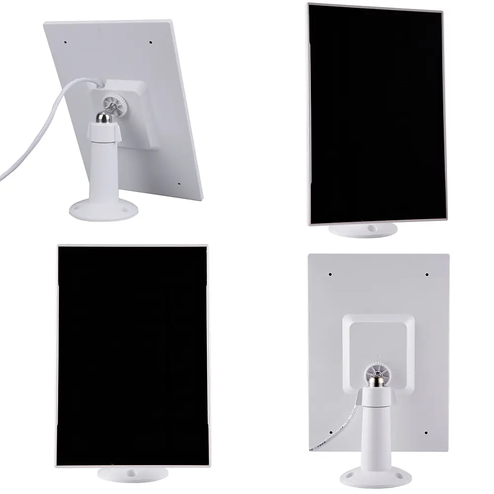 3W 6V Solar Panel Charger Micro USB+Type-C Solar Cells 9.8Ft Charging Cable Camera Solar Panel for Ring Eufy Blink Arlo Camera
