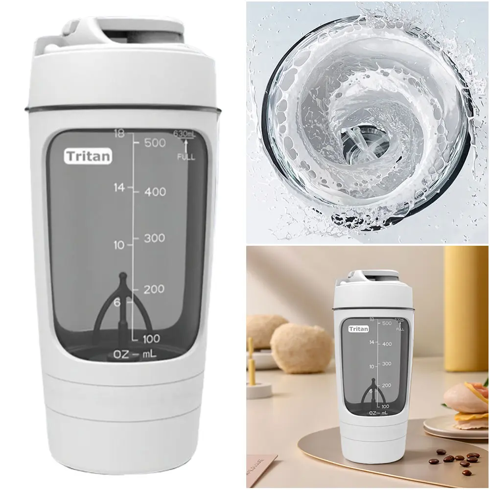 Electric Protein Powder Mixing Cup Automatic Shaker Bottle Self Stirring Mug Portable Mixer Cup for Protein Shakes