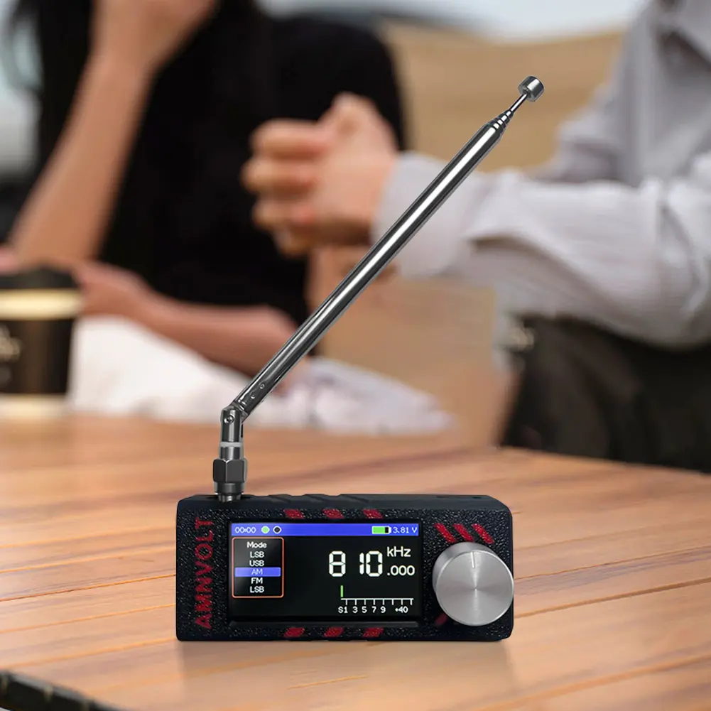 SI4732 0.5-108mhz LSB USB AM FM FM/AM Radio 1.9inch IPS Screen Portable Radio with Antenna All Band Radio Receiver