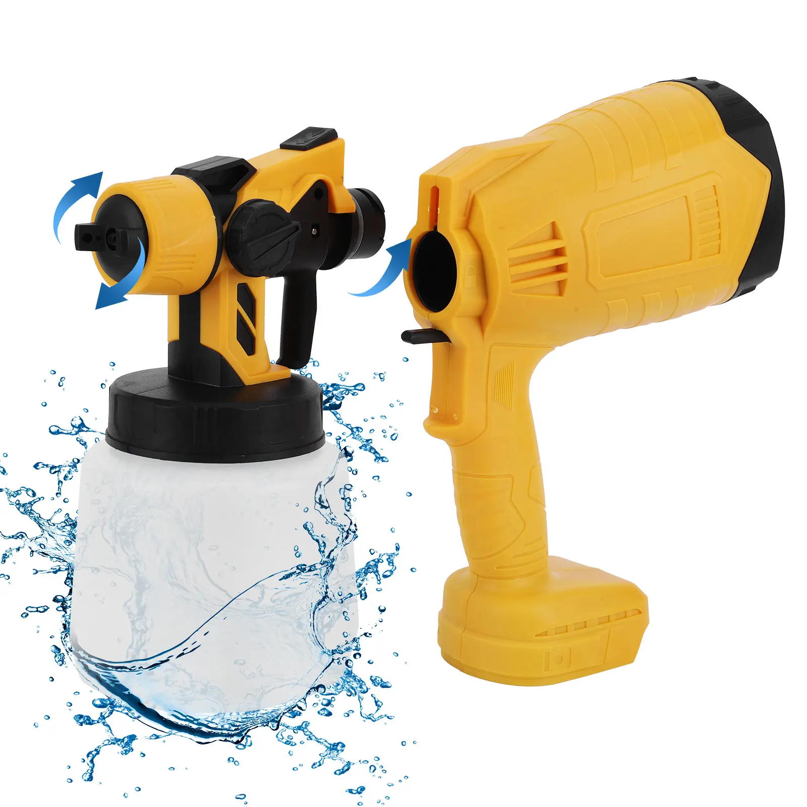 Cordless Paint Sprayer for Makita 18V Battery (No Battery) Paint Sprayer Gun with 3 Nozzles for Furniture House Painting