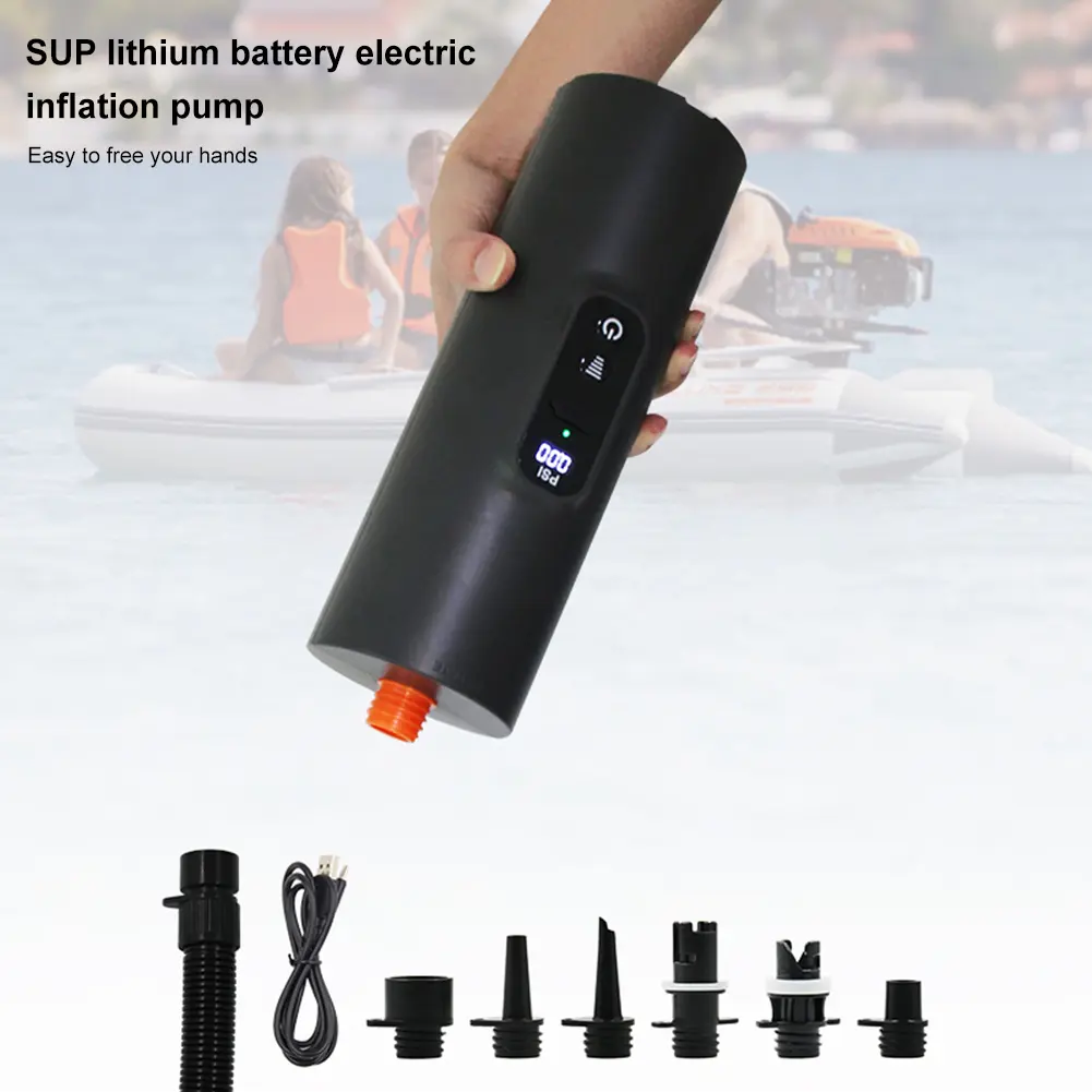 10PSI SUP Boat Inflatable Pump with Auto Shut Off Electric Air Pump Stand Up Paddle Board Pump for Stand Up Paddle Board