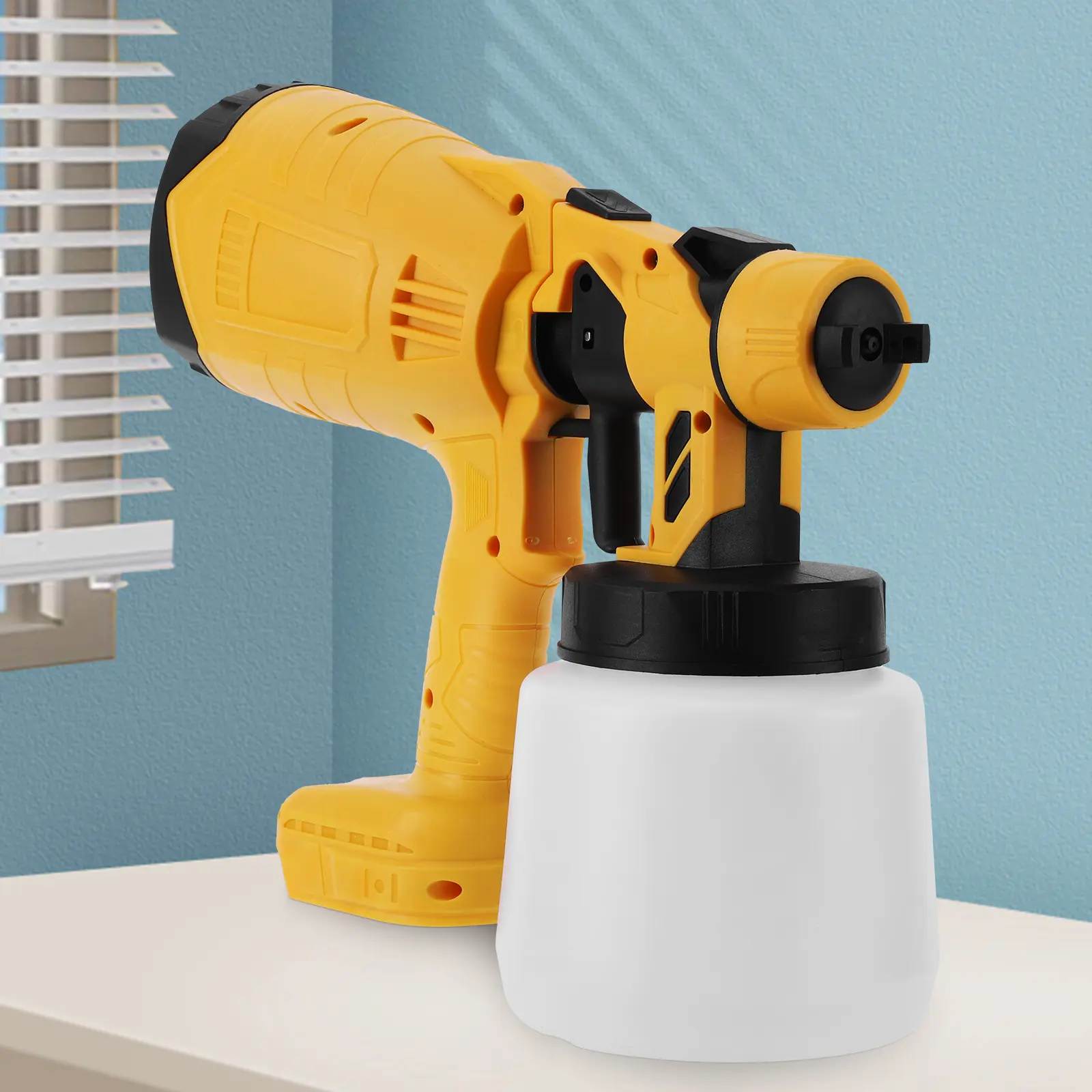 Cordless Paint Sprayer for Makita 18V Battery (No Battery) Paint Sprayer Gun with 3 Nozzles for Furniture House Painting