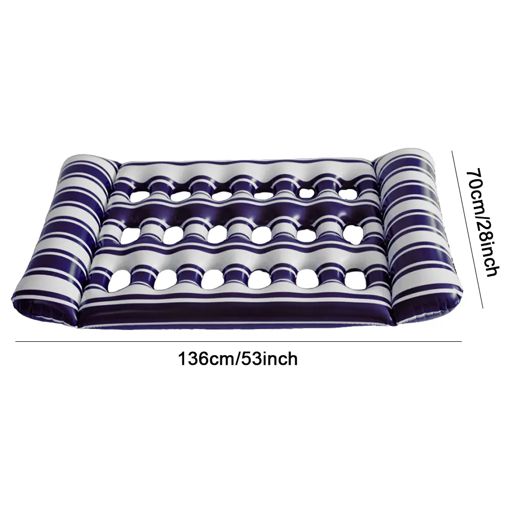 1-2PCS Inflatable Floating Bed Portable Inflatable Water Sleeping Bed Foldable Swimming Pool Air Mattress Swimming Pool Party