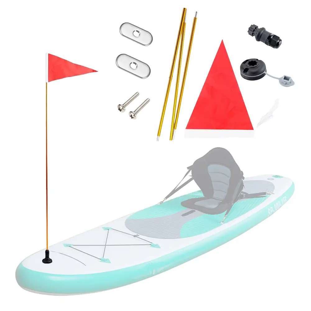 Kayak Flag Mount Kit High-Visibility Boat Flag Mount Set with Screws Base Boat Safety Flag for Kayak Canoe Boat