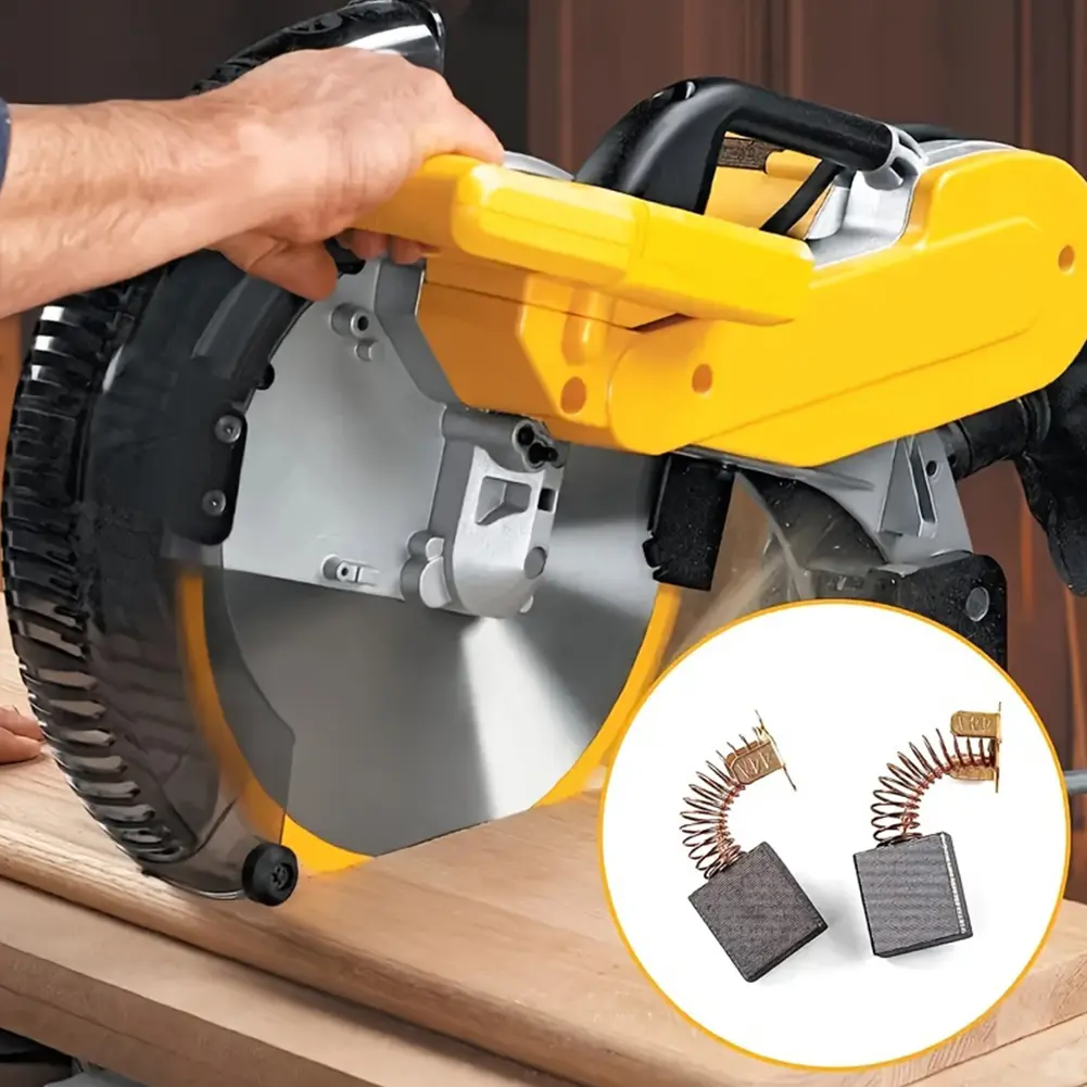 60PCS Electric Motor Carbon Brushes 10 Sizes Carbon Motor Brushes Multifunction Replacement Carbon Brushes for Most Power Motors