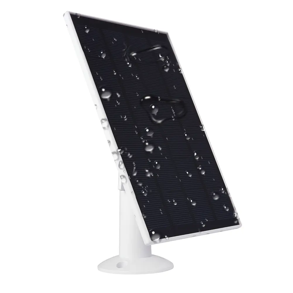 3W 6V Solar Panel Kit Adjustable Wall Mount Solar Panel Charger Camera Charger for Ring Video Doorbell 4/3/3 Plus/2 Camera