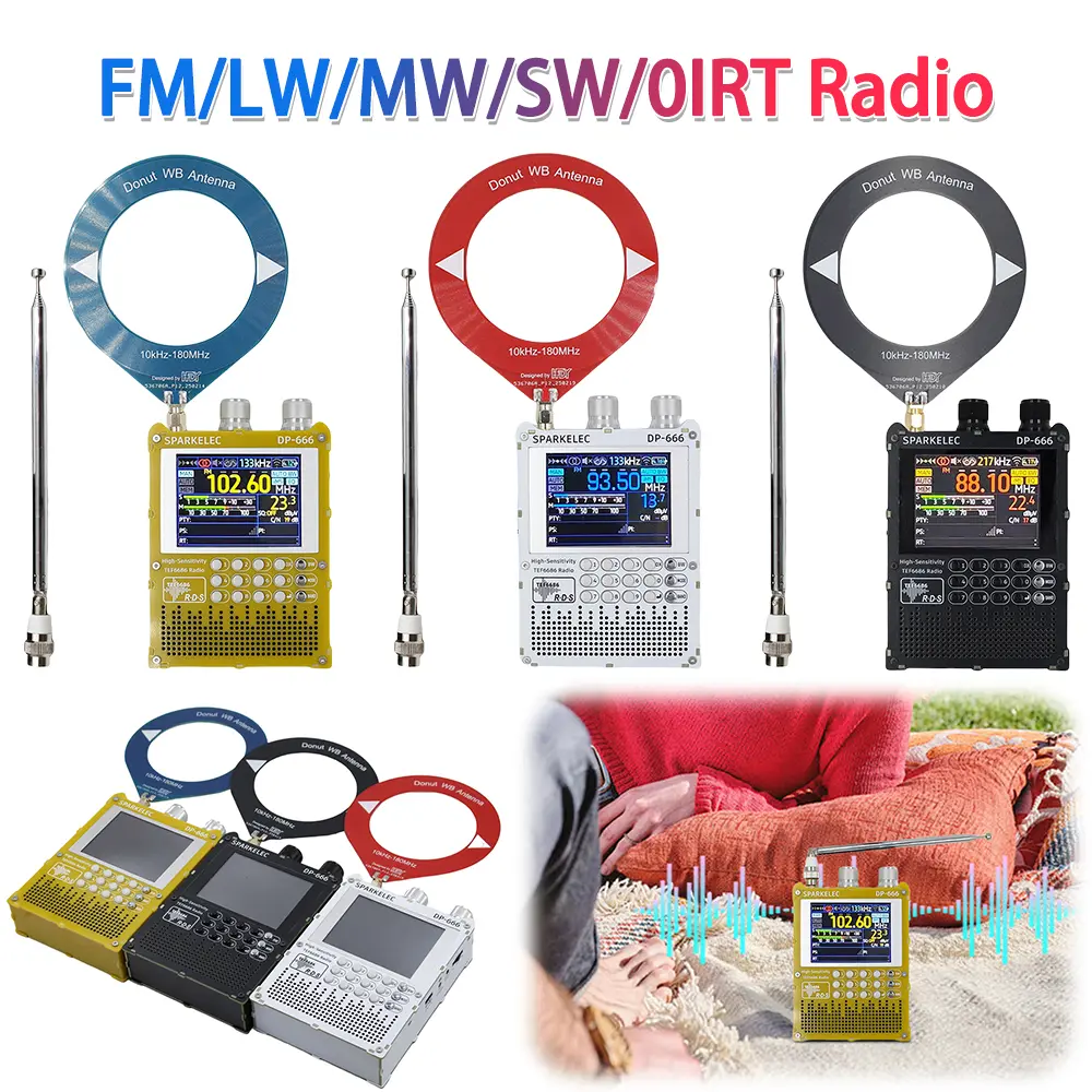 DP-666 TEF6686 Radio DSP Full Band Portable Radio with LCD Display FM/LW/MW/SW Full Band Radio
