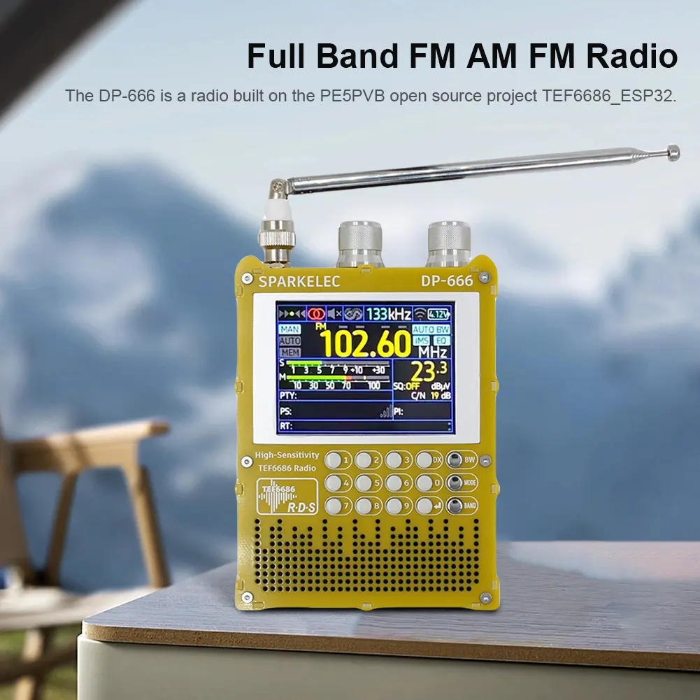 DP-666 TEF6686 Radio DSP Full Band Portable Radio with LCD Display FM/LW/MW/SW Full Band Radio