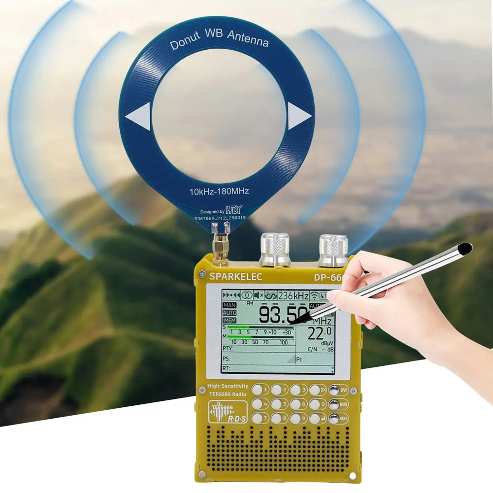 DP-666 TEF6686 Radio DSP Full Band Portable Radio with LCD Display FM/LW/MW/SW Full Band Radio