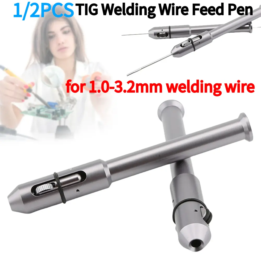 1/2PCS Welding Tig Pen TIG Welding Wire Feed Pen TIG Wire Feeding Pen Tool for 1.0-3.2mm Welding Wire