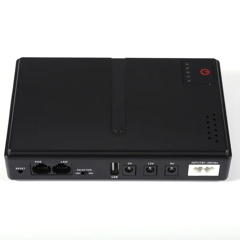AC85-265V UPS Backup Battery 5V9V12V Portable DC UPS Backup Power Uninterruptible Power Supply for Home Router Camera WiFi