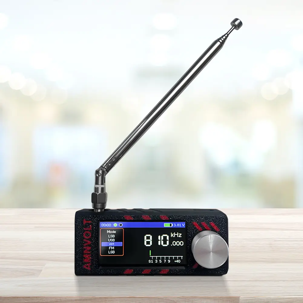 SI4732 0.5-108mhz LSB USB AM FM FM/AM Radio 1.9inch IPS Screen Mini Pocket Radio with Antenna All Band Radio Receiver