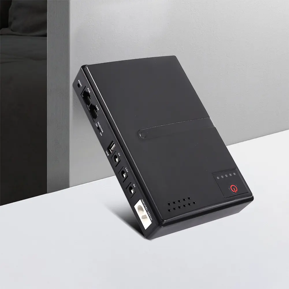 AC85-265V UPS Backup Battery 5V9V12V Portable DC UPS Backup Power Uninterruptible Power Supply for Home Router Camera WiFi