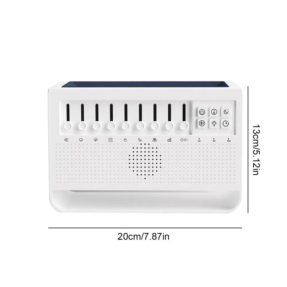 White Noise Sound Machine Essential Oil Diffuser with BT Speaker and Night Light Aroma Diffuser for Babies Kids and Adults