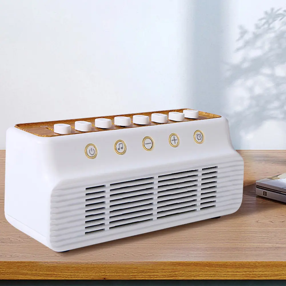 DIY White Noise Speaker with 8 Nature Sounds Nature Sounds Mixer Speaker Timer White Noise Sleep Machines for Home Creative Gift