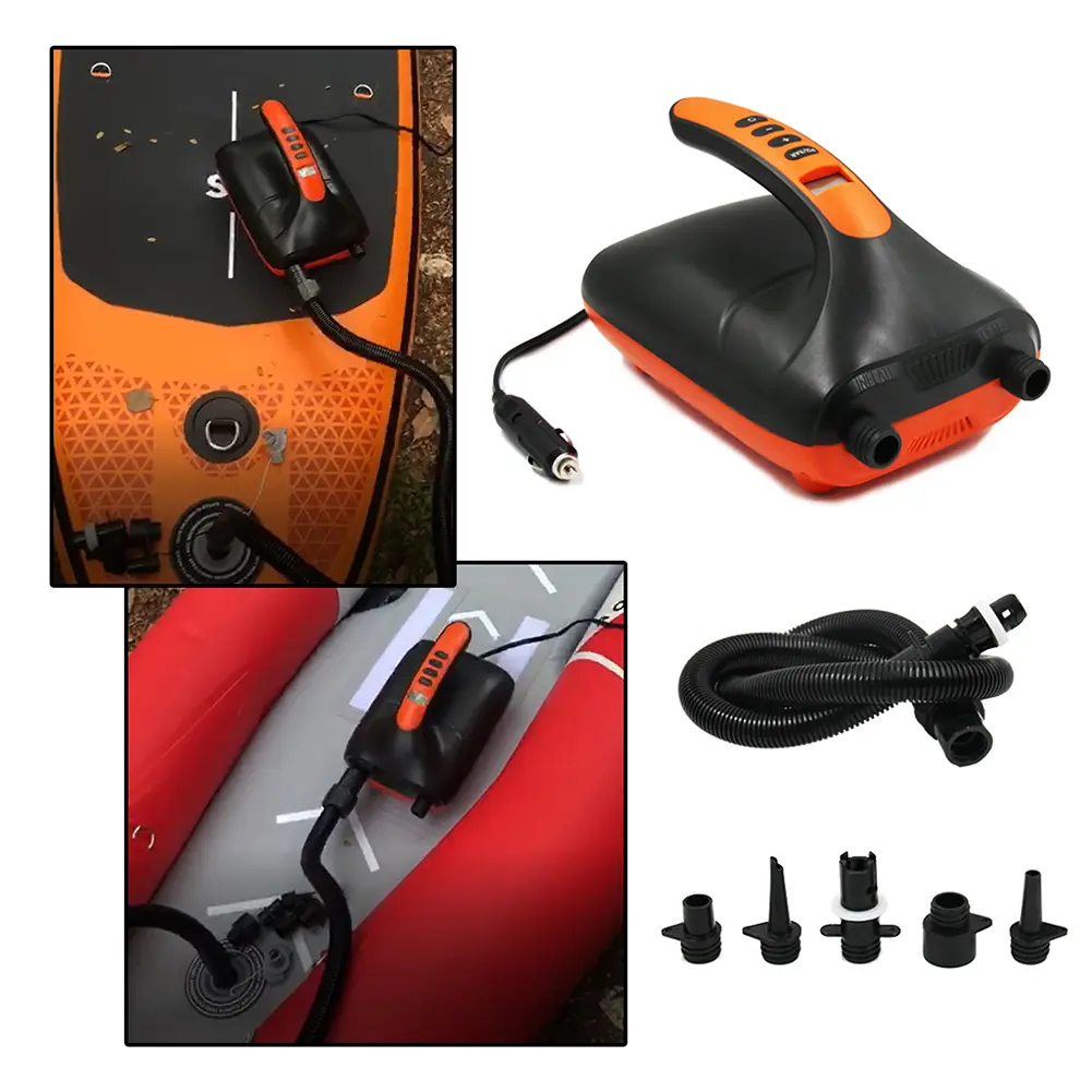 20PSI SUP Board Pump with Auto Shut Off Stand Up Paddle Board Pump LCD Display Portable Air Compressor for Air Boat Mattress