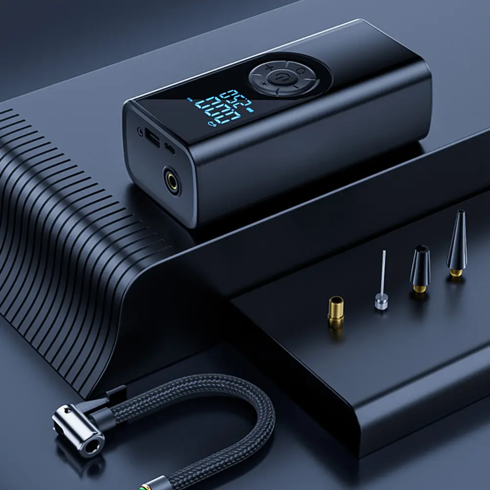 150PSI Electric Tire Inflator with LED Light Portable Car Inflator Pump High Pressure Air Pump for Car Motorcycles Bicycle Ball