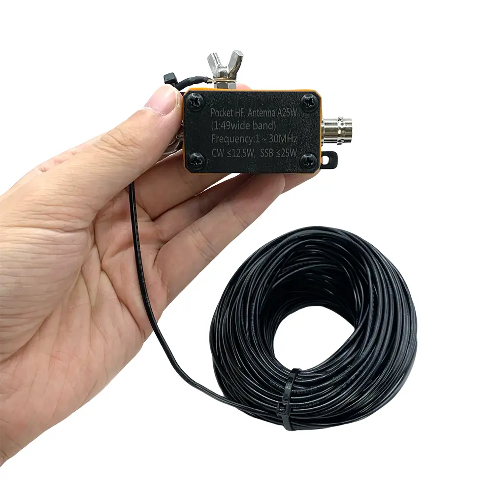 Shortwave Antenna 1-30MHz Wideband End-fed Halfwave Antenna CW SSB End Fed Half Antenna End Fed Radio Antenna with Storage Bag
