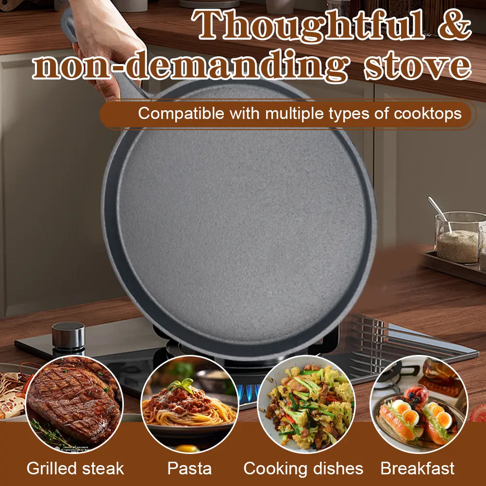20cm Frying Pan Round Omelette Pan Easy To Clean for Frying Saute Cooking Pizza & More