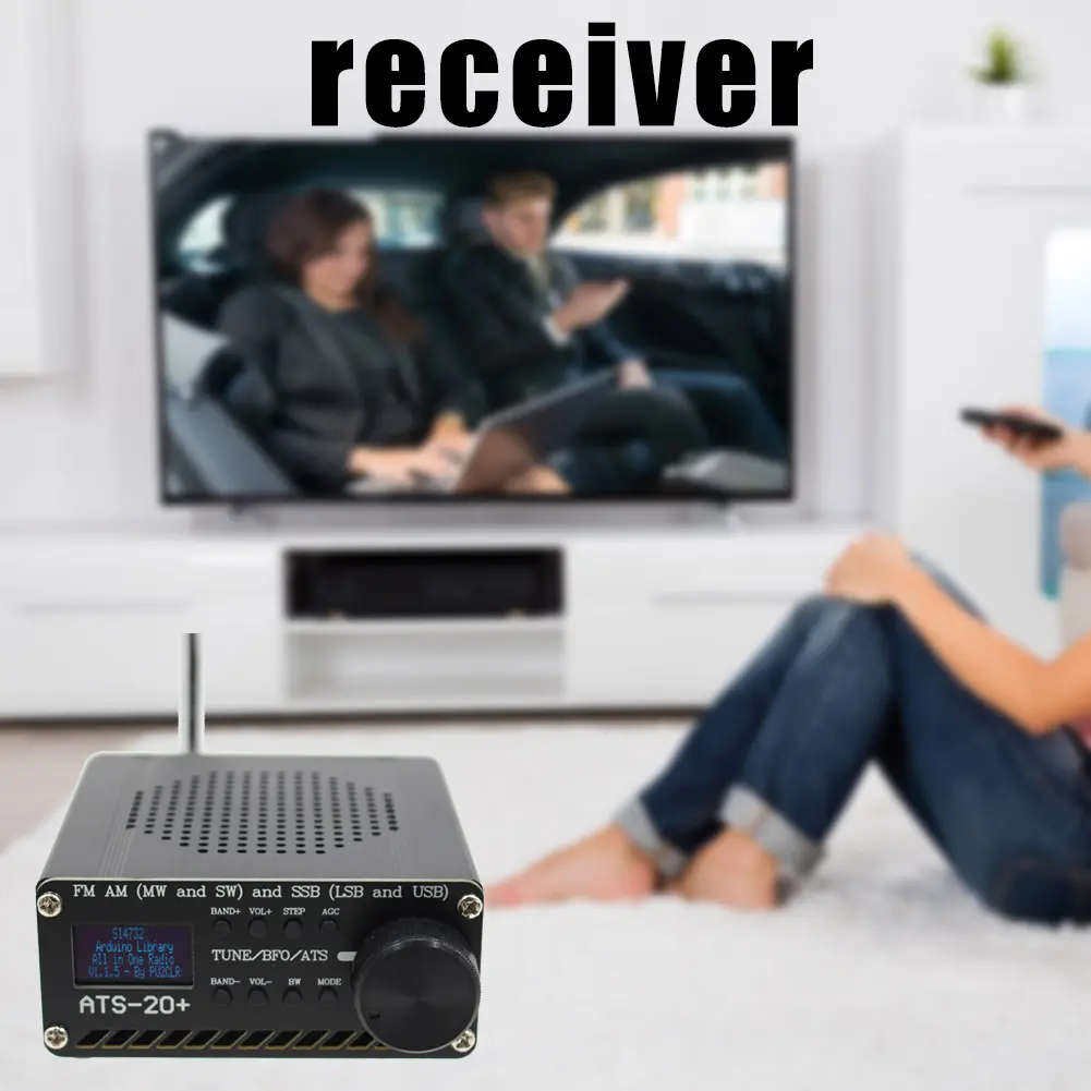 SI4732 Full Band Radio ATS-20+ Receiver FM AM (MW SW) SSB (LSB USB) + Antenna
