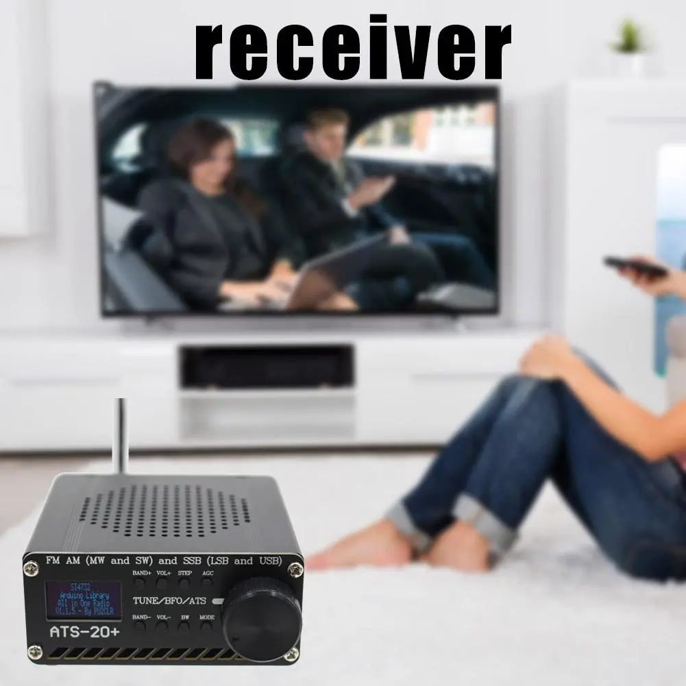 SI4732 Full Band Radio ATS-20+ Receiver FM AM (MW SW) SSB (LSB USB) + Antenna