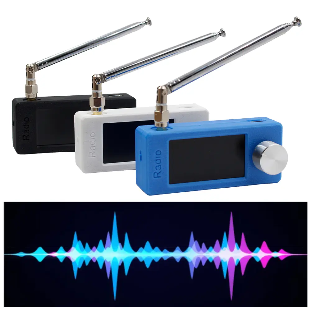 SI4732 0.5-108mhz Portable Radio 1.9inch IPS Screen Pocket Mini Radio LSB USB AM FM FM/AM Radio with Antenna HF SW MW VHF Radio