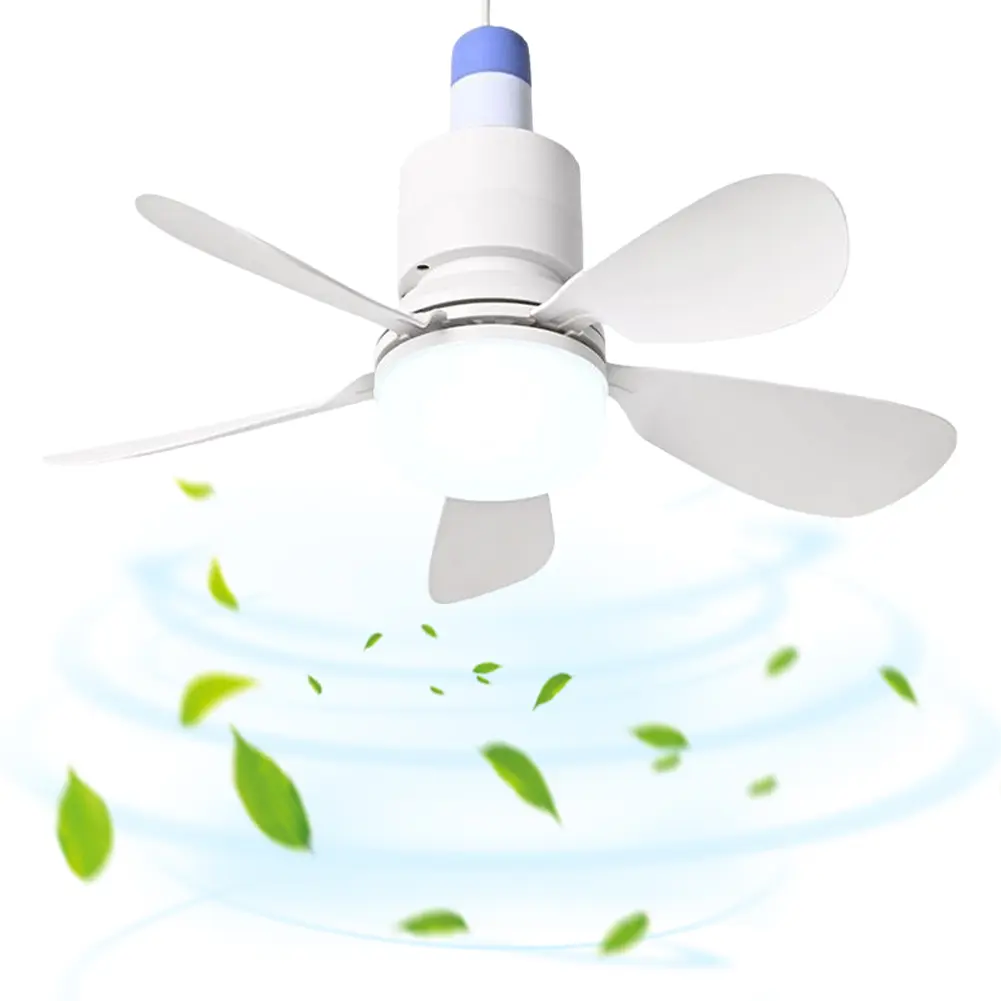 2 In 1 Hanging Fan with LED Lantern Rechargeable Electric Cordless Fan Modern Smart Cool Fan for Dining Room Bedroom Living Room