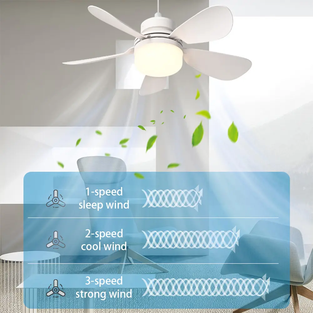 2 In 1 Hanging Fan with LED Lantern Rechargeable Electric Cordless Fan Modern Smart Cool Fan for Dining Room Bedroom Living Room