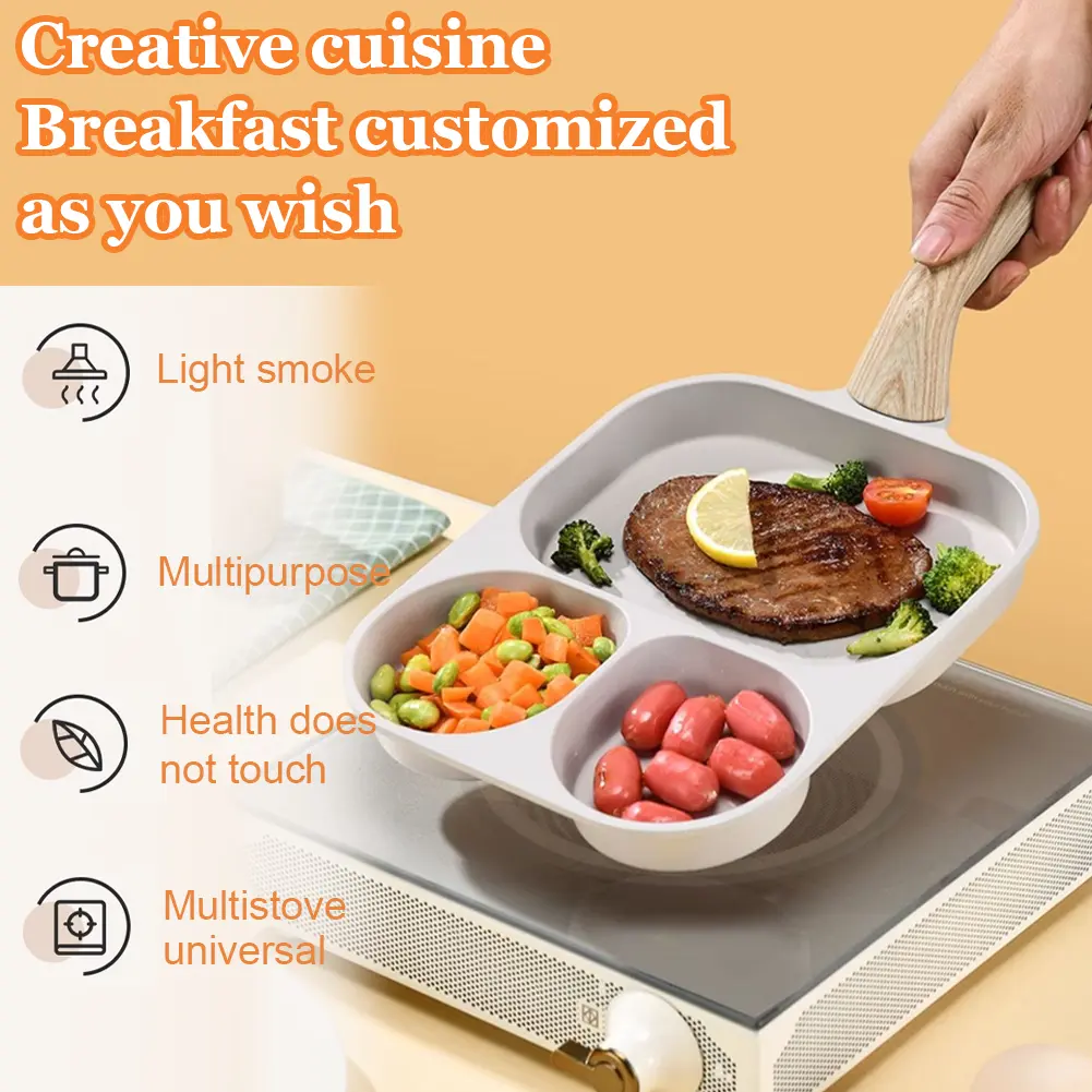 3-In-1 Eggs Alloy Breakfast Mcmuffin Egg Making Pan for Breakfast Pancake Burger Sandwiches for Gas Stove and Induction Cooker